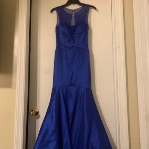 Mermaid Royal Blue Prom Dress